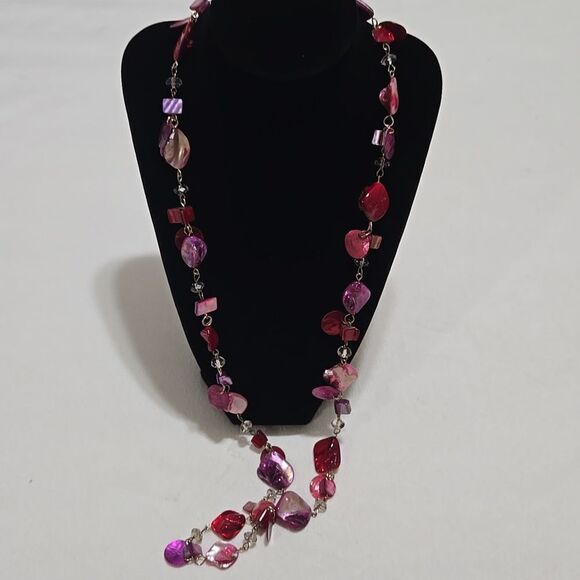 Jewelry - Pink and Purple Mother Of Pearl Necklace